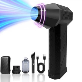 Plumero de Aire Comprimido Eléctrico 130000 RPM, 3 Velocidades Ajustables, Soplador de Aire Recargable USB para Limpieza de Teclado, PC, Automóvil, Casa y Espacios Difíciles de Alcanzar