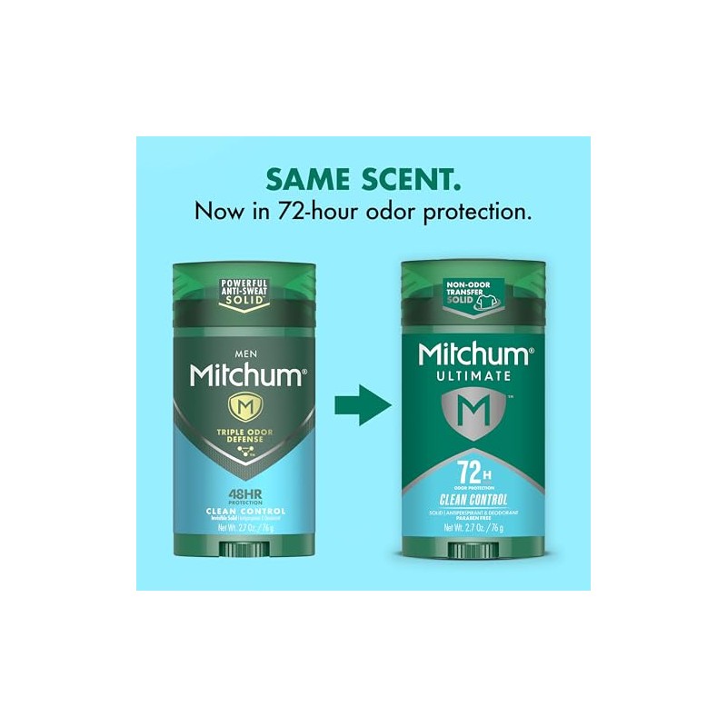 Mitchum 72h Desodorante Antitranspirante Protección Contra Olores Control Limpio Paquete