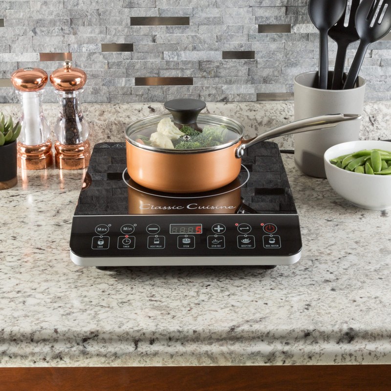 Induction Cooktop - Multifunctional 1800W Electric Stove Top - Hot