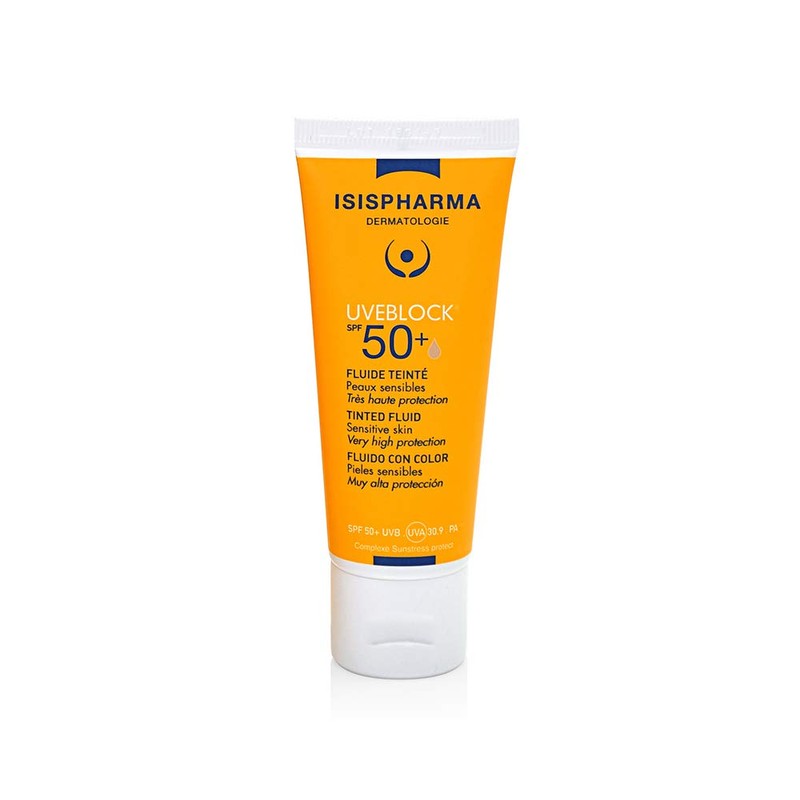 ISISPHARMA - Uveblock Spf 50+ Fluido Tintado - Protección solar
