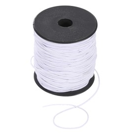 sourcing map 1.5mm Elastic String Cord Elastic Thread Beading String Cord for Jewelry Making Necklace Bracelet Beading, 109 Yards White