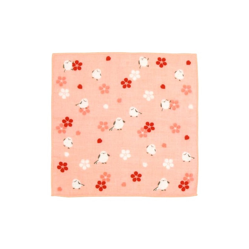 Hamamonyo Washed Towel Handkerchief, Fluffy, Pink