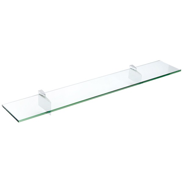 Spancraft Glass Raven Glass Shelf, Chrome, 8 x 42