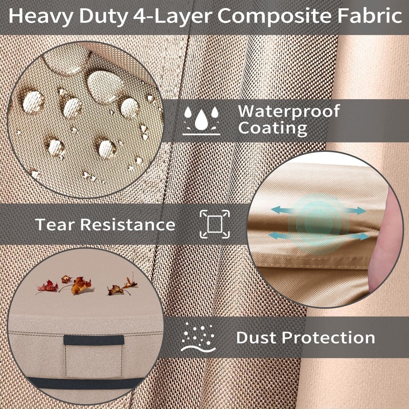 AKEfit Round Hot Tub Cover, 600D Polyester Waterproof for Hot