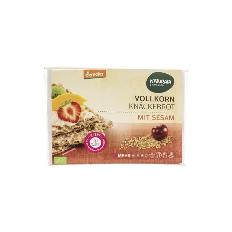 Whole Grain Crispbread with Sesame