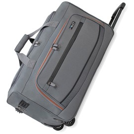 22"/30"/36" Rolling Duffel Bag Travel Wheeled Luggage Suitcase (Grey, 22-inch)