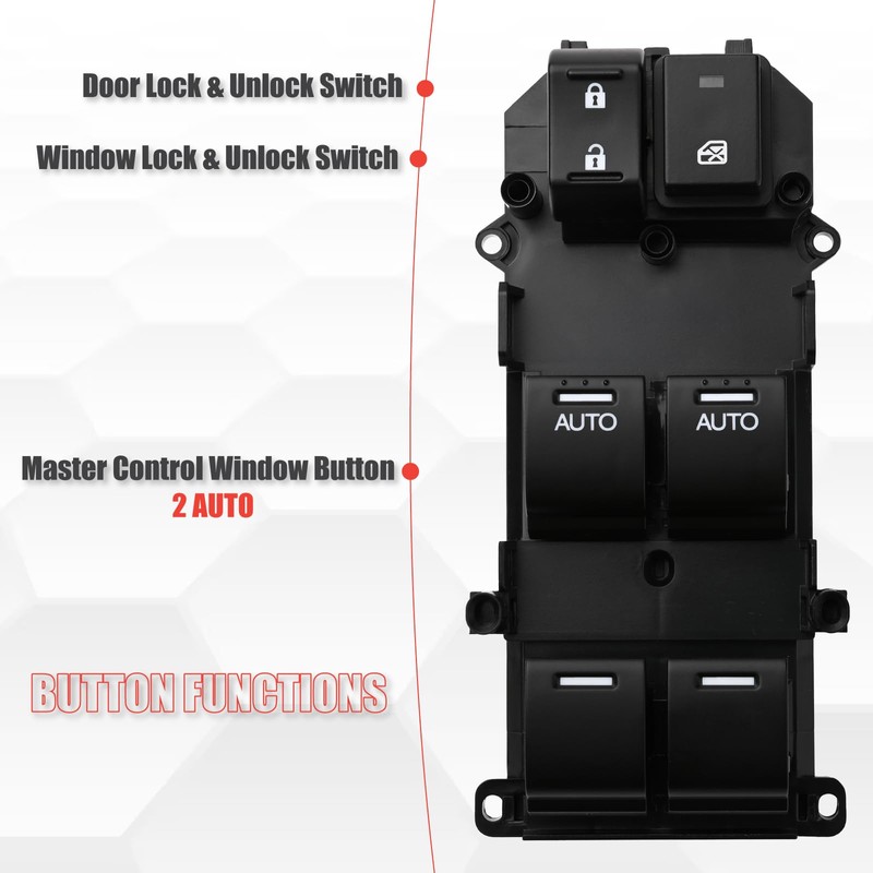 Sianxaido 35750-T2A-A01 Master Power Window Switch Driver Side Compatible with