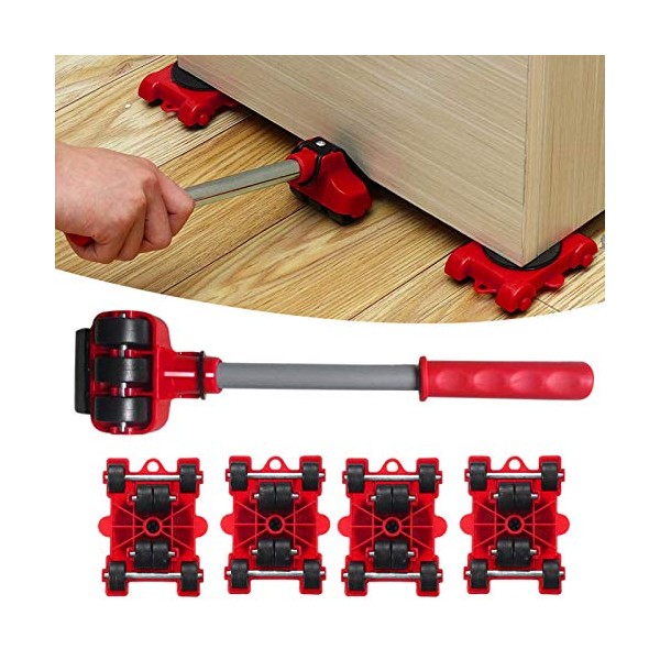5pcs/set Furniture Mover Lifter Kit, Heavy Duty Furniture Lifter with