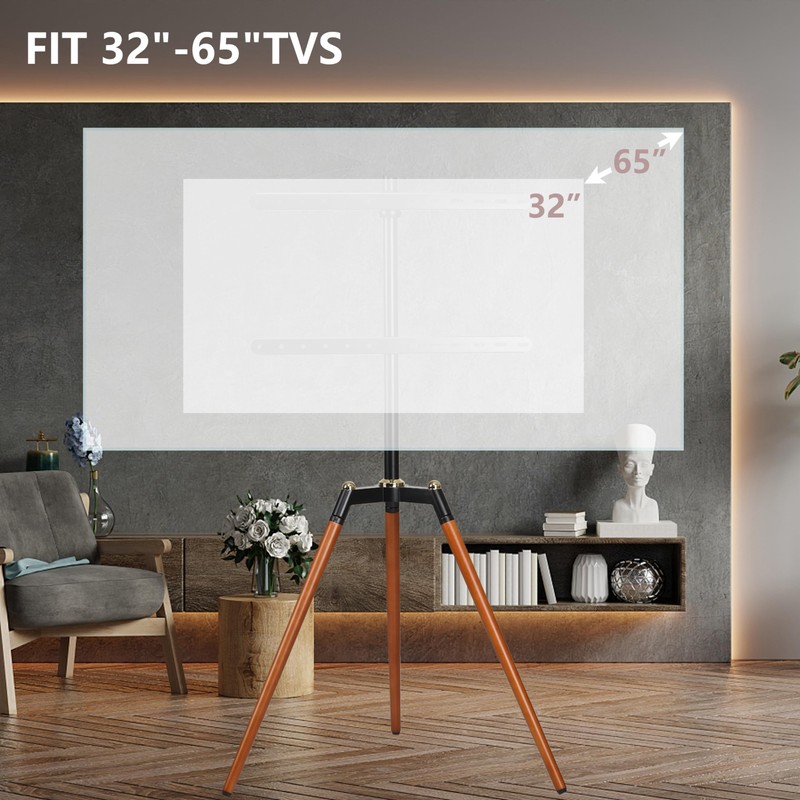 Fydeamer Universal Tripod Easel TV Stand for 32-65 inch LED