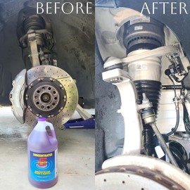 Force 5 NEW FORMULA Cleaner & Degreaser, Heavy-duty All-purpose Cleaner For Engines, Tires, Undercarriages & More, Industrial Strength Formula, Breaks Down Grease, Oil & Grime. 1 Gallon.