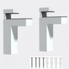 Adjustable Wood/Glass Shelf Bracket, Shelf Support Clamp Corner Brace for