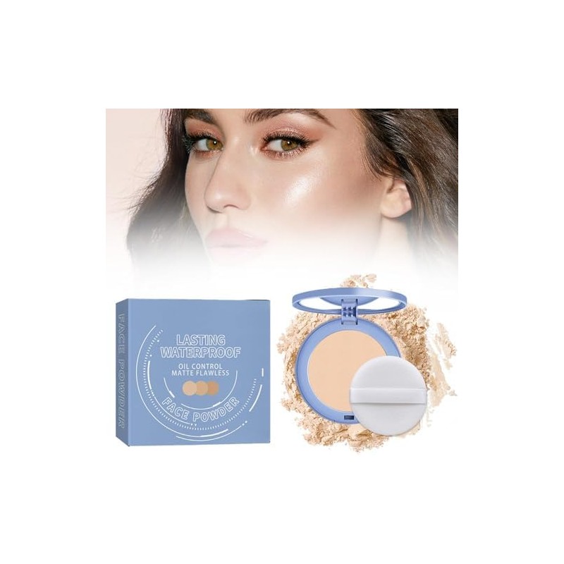 Polvos Compactos Maquillaje Matte Pressed Powdern Polvos Fijadores Maquillaje Facial