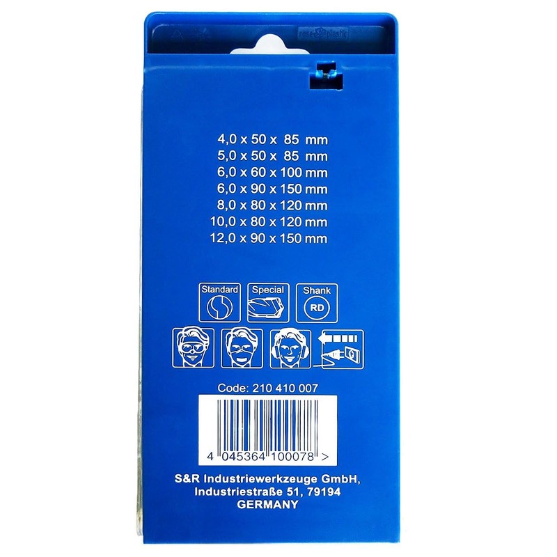 S&R Masonry/Concrete Drill Bit Set, Super Impact with Cylindrical Shank,