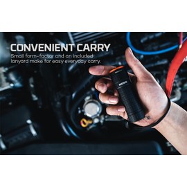 NEBO Torchy UV - UV Schwarzlicht Inspektions-Taschenlampe für den gewerblichen Gebrauch, kompakt, Mini Batteriebetriebene tragbare Handlampe mit Ultraviolettlicht Entwickelt für manuelle Arbeit & enge
