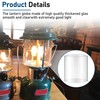 10 Pcs Propane Lantern Mantles with Lantern Globe Replacement Glass