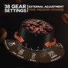 LEBURRY Burr Coffee Grinder - Portable Espresso Grinder with Stainless