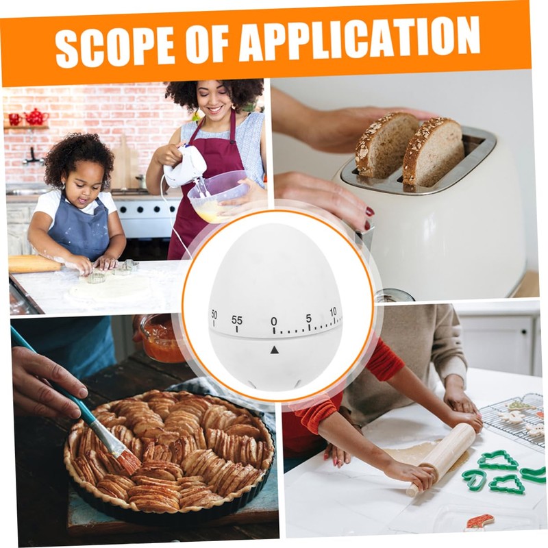 BIUDECO 2pcs Kitchen Timer Rotating Mechanical Timer for Cooking Studying