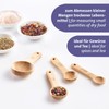 Westmark Woody Measuring Spoons Set - 4 Premium Measuring Spoons