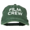 e4Hats.com Film Crew Embroidered Washed Cap - Dk Green OSFM