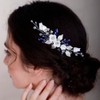 BERYUAN Cute White Flower Hair Comb for Women Girls Prom