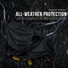 LP93647 Heavy Riding Lawn Mower Cover For John Deere X300 - X700 Series Riding Mowers 330D Oxford Fabric Rain Protector from Dust Dirt Snow Rain Sun Rays Supply All Weather Outdoor Protection