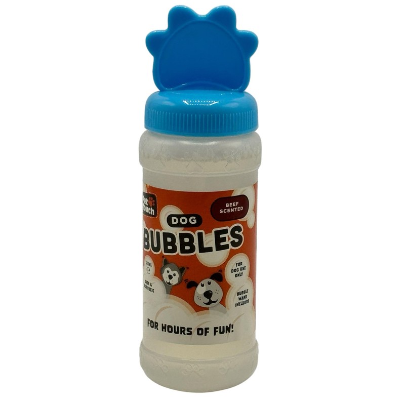 Pet Guru Dog Bubbles Peanut Butter Scented Or Beef Scented