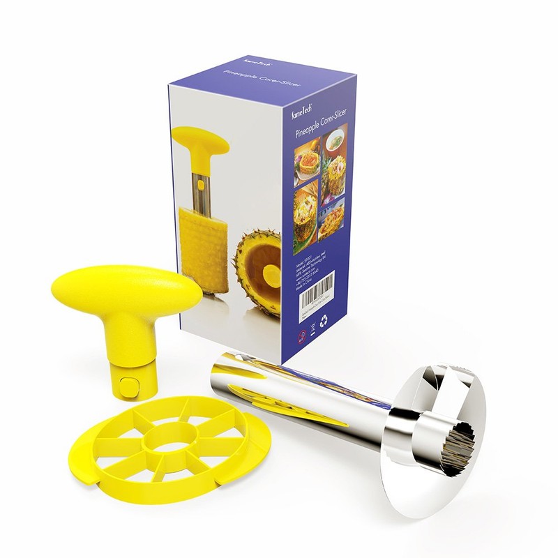 Pineapple Peeler and Corer Slicer Cutter Stainless Steel Easy Kitchen