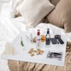 22×22 Inches Oversize Extra Large Sturdy Glossy White Acrylic Serving