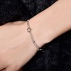 Double Layered Bracelet Star CZ Titanium Steel Adjustable Link Chain