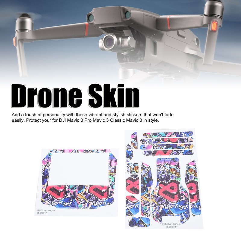 Drone Skin Protective Sticker Easy to Stick Removable Drone Accessory
