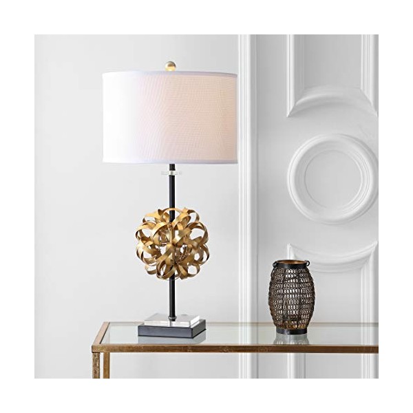 Safavieh TBL4050A-SET2 Lighting Collection Lionel Gold and Black Table Lamp