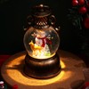 POPETPOP Christmas Lantern Snow Globe with Music: Musical Snowman Globe