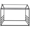 Harper & Bright Designs Metal House Shape Platform Bed Frame