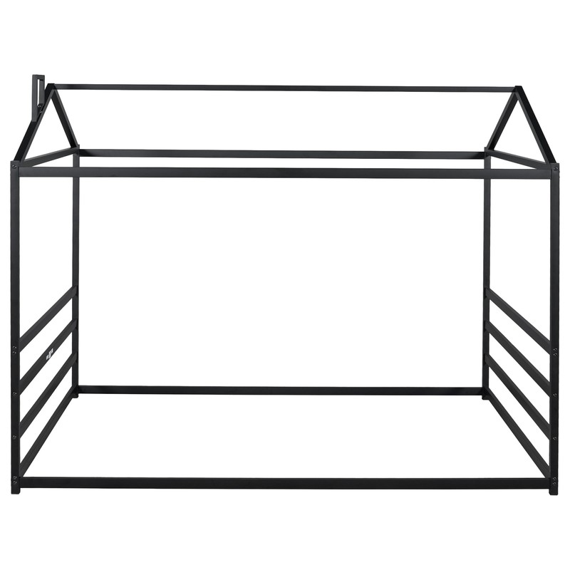 Harper & Bright Designs Metal House Shape Platform Bed Frame
