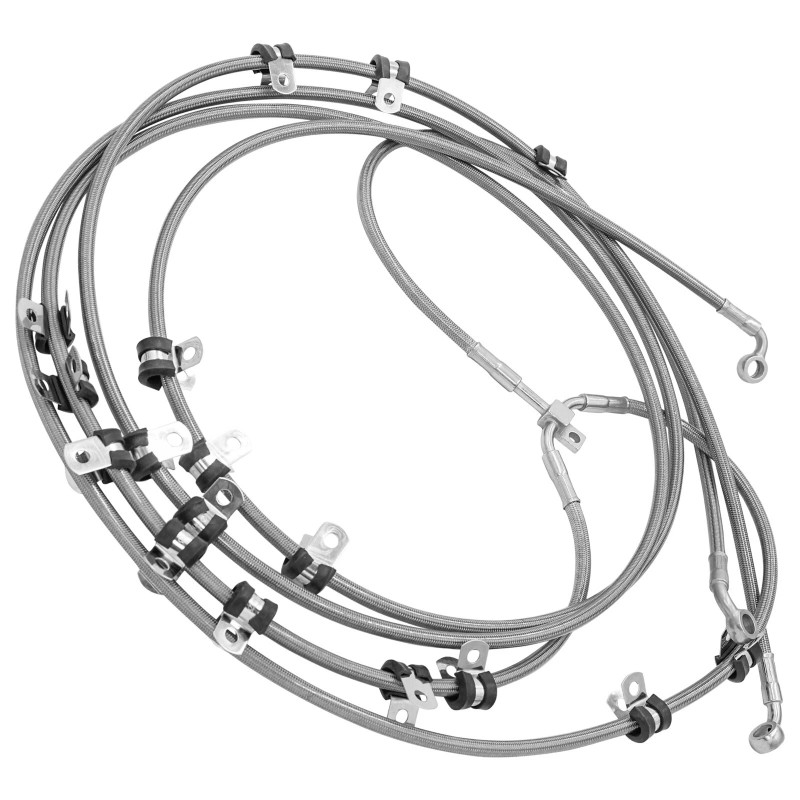 Caltric Rear Brake Hose Line For Can Am Maverick Turbo