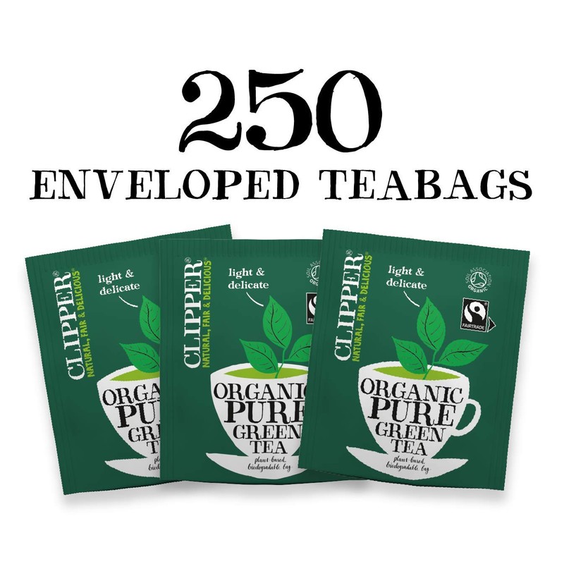 Clipper Organic Pure Green Tea Bags | 250 Individually Wrapped
