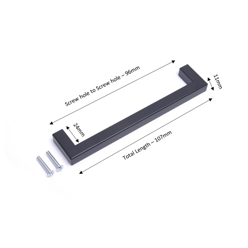 BSM Marketing 1 Pack Kitchen Door Handles 96mm Hole Centre