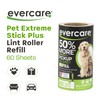 Evercare Extra Sticky Pet Lint Roller Refill 60 Sheets, 6-Pack