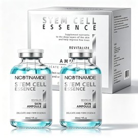 Racgrul Sérum Facial Con Células Madre, 2 Ampollas De Sérum Con Microagujas Para El Antienvejecimiento, Ayuda A Reducir La Apariencia De Arrugas Y Cicatrices, Sérum Facial Hidratante Para Usar Con O S