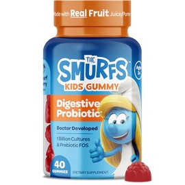 VITABURST Gomitas de prebióticos y probióticos para niños de Smurfs  Gomitas probióticas para niños para la digestión y la inmunidad  Elaboradas con  