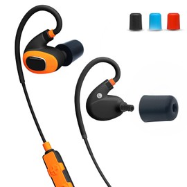 Klowcok Memory Foam Replacement Eartips for ISOtunes PRO, Xtra, Advance BT, Wired, PRO Aware Earbuds, Comfort Fit (3 Pairs, Assorted-S/M/L, Black)