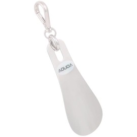 AOUOA Shoehorn Portable Key Holder, Stainless Steel, Short Spatula, Lightweight, Durable, Convenient to Carry, Silver