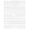 LANODO 8 Pieces Nail Stickers Alphabet 3D English Alphabet Pretty