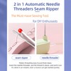 Upgraded 2 in 1 Automatic Needle Threaders Seam Ripper,Quilting Supplies