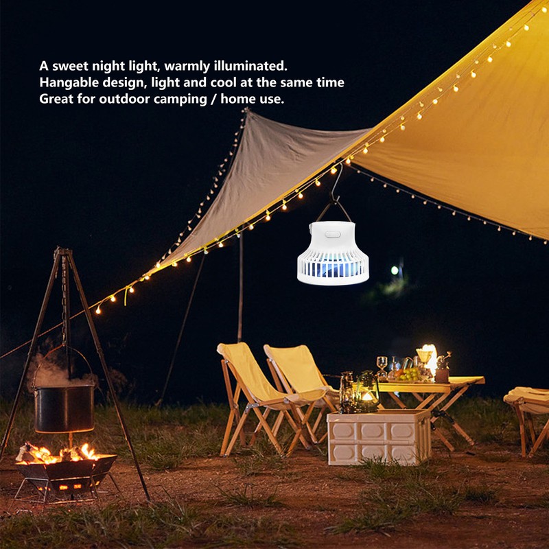 Outdoor Camping Fan 2000mAh Mini Outdoor Multifunctional Camping Tripod Fan