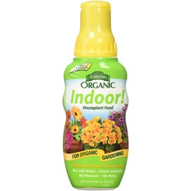 Espoma 8 Ounce Concentrated Organic Indoor Plant Food - Indoor Plant Fertilizer For Large & Small Plants Like Pothos, Fiddle Leaf Fig, Monstera, Snake & Palms - Pack of 2
