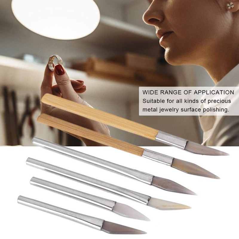 Stone Setting Tools, Agate Burnisher Set Craft Polishing Tools, Carving
