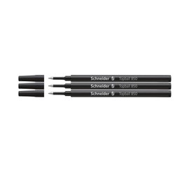 Schneider Topball 850 Rollerball Refills Pack of 3 - Black