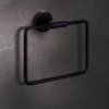 Varen Matte Black Towel Ring - Elegant Bath Accessories Accessory,