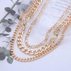 Chunky Gold Necklace Silver Thick Necklace Layered Necklace Choker Cuban